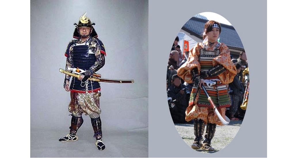 春の岡城で甲冑を着てサムライ体験