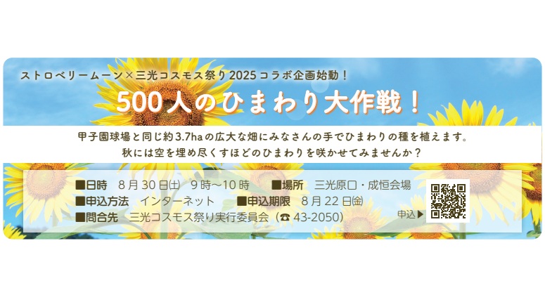 500人のひまわり大作戦！