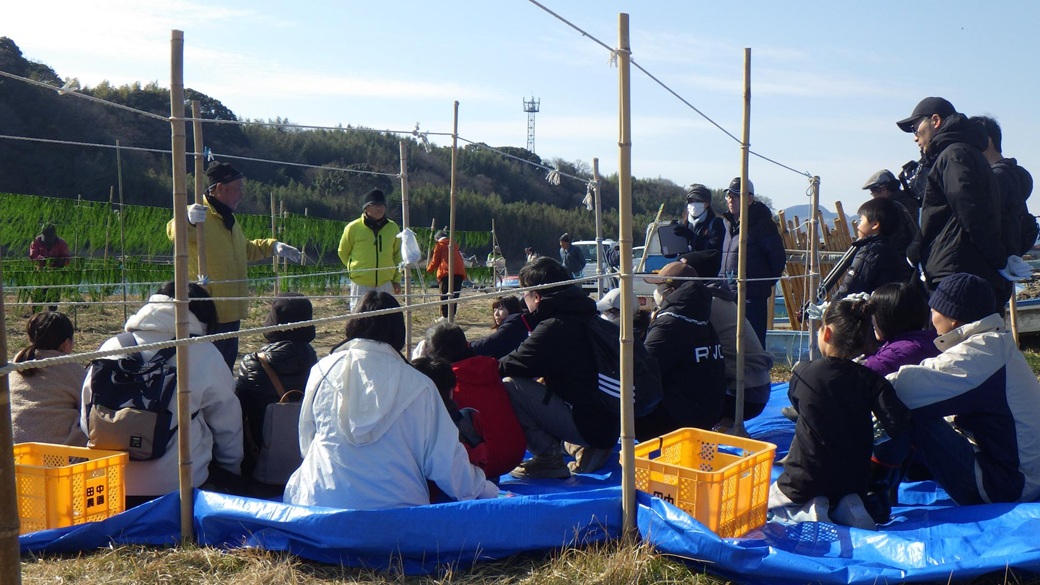 漁師さんから青ノリ漁のおはなし